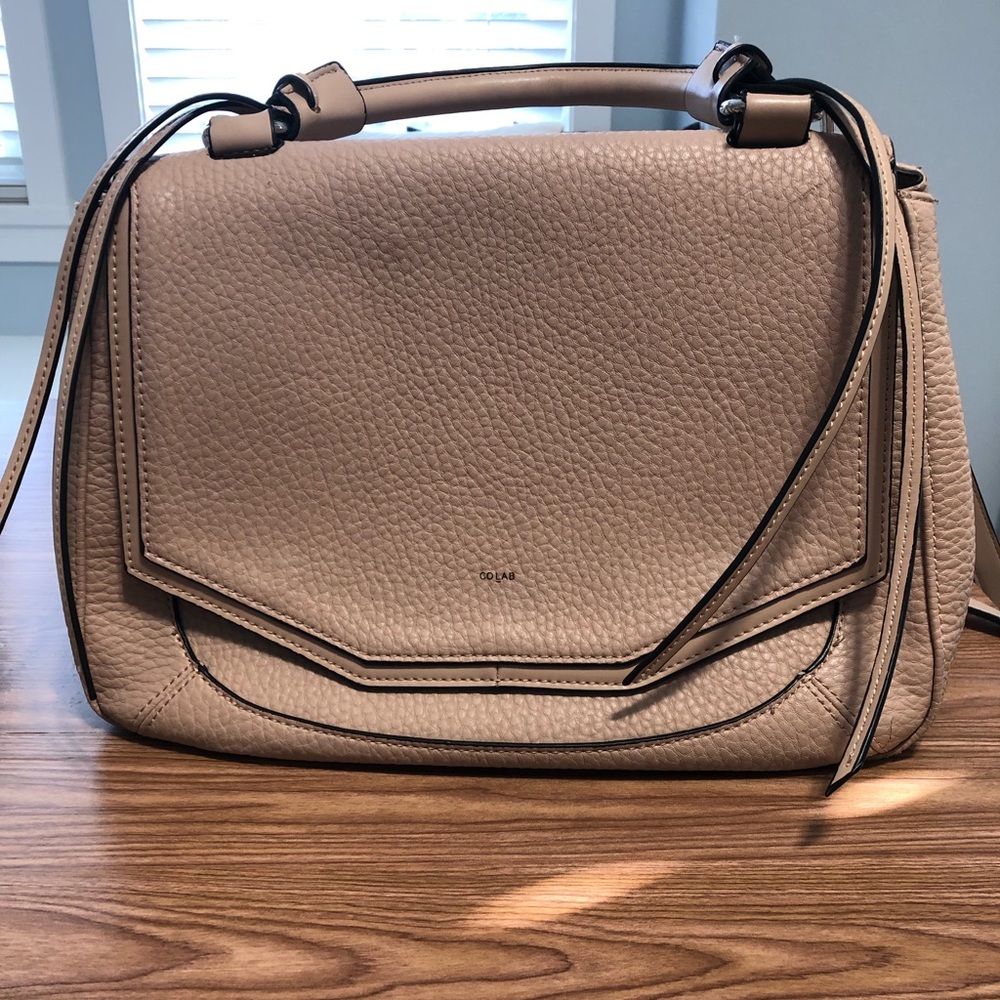 Pink Colab bag. Style and shape similar to Givenchy Antigona bag.